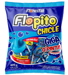 Pirulito Flopito Chicle Q'Pinta 500G