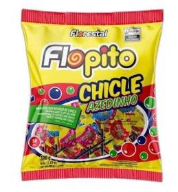 Pirulito Flopito Chicle Sortido Azedinho 500G