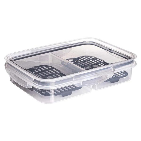 Pote Plasutil Trava Mais 2Div C/Escorredor 1UN