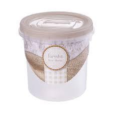 Pote Rosca Plasutil Dec Farinha 1,8L 1UN
