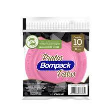 Prato Desc Bompack Premium Rosa 10UN