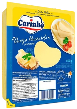 QUEIJO MUSSARELA CARINHO FATIADO 150G