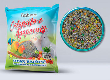 Racao Cedan Calopsita e Agapornis 500G
