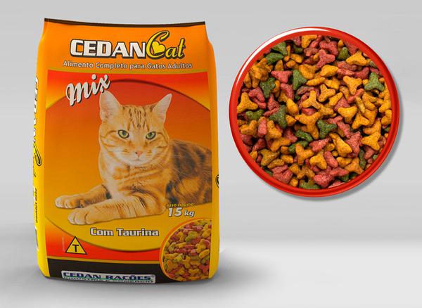 Racao Cedan Cat S/Corante 500G