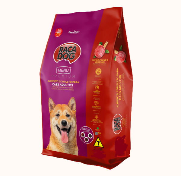 Racao Raca Dog Mix Carne e Vegetais 14KG