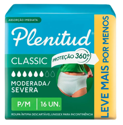 Roupa Intima Planitud Classic P/M 16UN