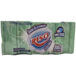 Sabao Riso Verde Trad Ext 5 X 180G