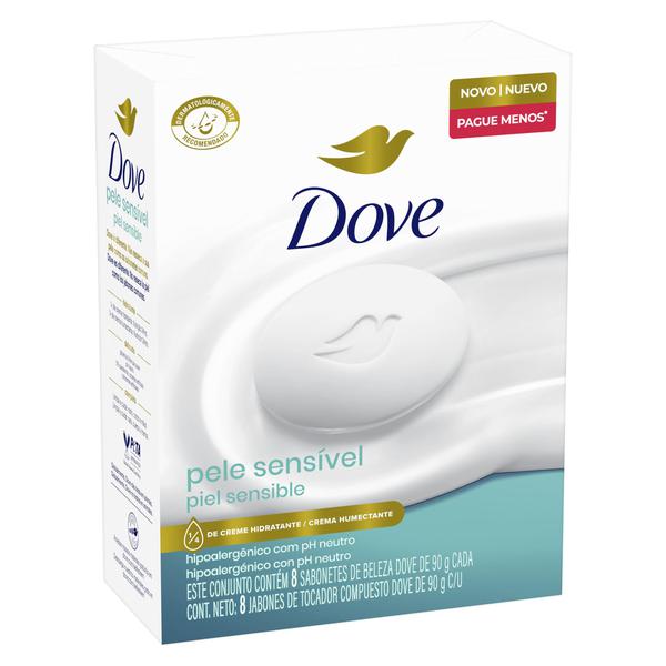 Sabonete Dove Pele Sensivel 8X90G