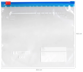 Saco herm fecho duplo palst saremo 1l 24 X 1UN