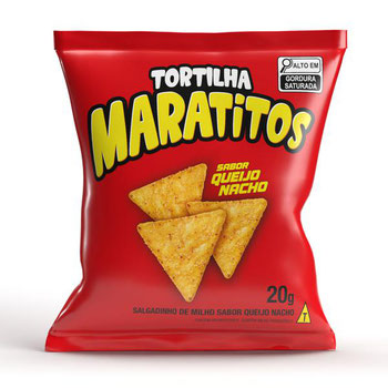 Salgadinho Maratitos Queijo Nacho 20G