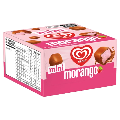 Sorvete Kibon Bombom Morango Pote 228ML