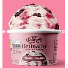 Sorvete Refinatto Yogurte C/Amarena 235ML