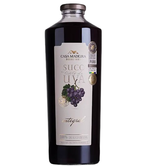 SUCO DE UVA CASA DE MADEIRA INTEGRAL 1L