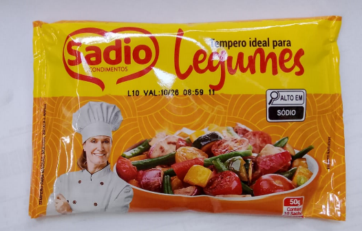 Tempero em Po Sadio Legumes 50G