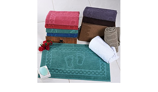 Toalha de Piso Luxo Cinza 45CM X 68CM 1UN