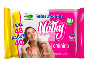 Toalha Umedecida Nathy Feminina 48UN