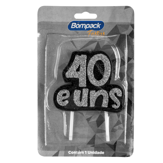 Vela Especial Bompack 40 e Uns Prata 1UN