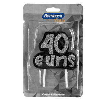 Vela Especial Bompack 40 e Uns Prata 1UN