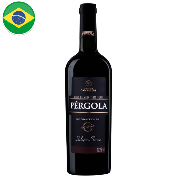 Vinho Pergola Tinto Suave 1L