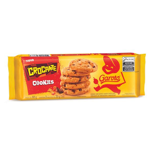 BISCOITO COOKIES GAROTO CROCANTE 60G