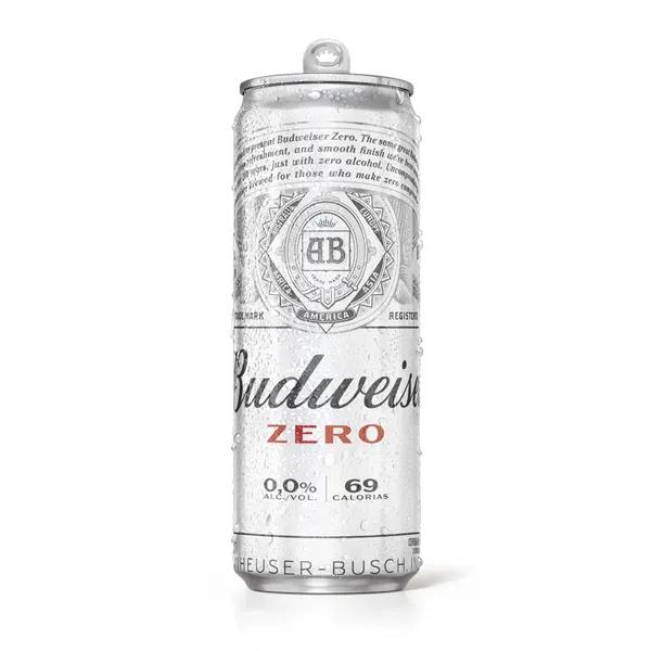 CERVEJA BUDWEISER ZERO LATA 350ML GELADO