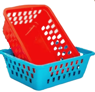 CESTINHA EMPILHAVEL PEQ. VERMELHO