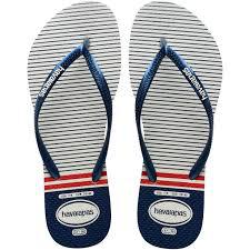 CHINELO HAVAISLIM NAUTICAL BCO MAR VERM 37/38