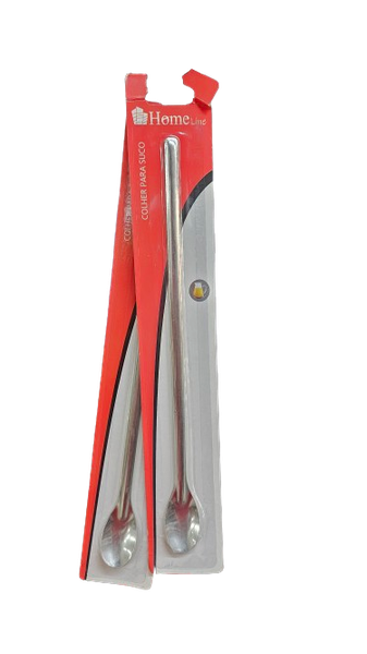 COLHER  ACO INOX P/ SUCO 30CM