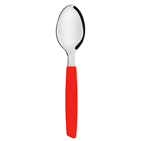 COLHER DE MESA COLO VERMELHA C/3
