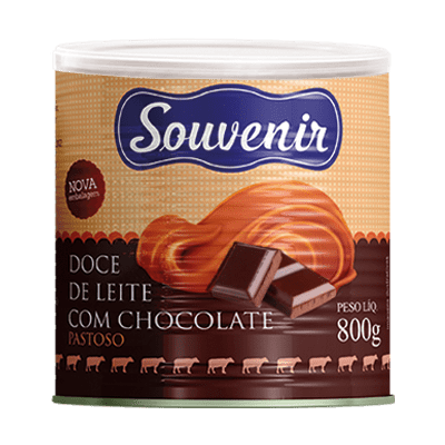 DOCE DE LEITE C/ CHOCOLATE SOUVENIR 800G