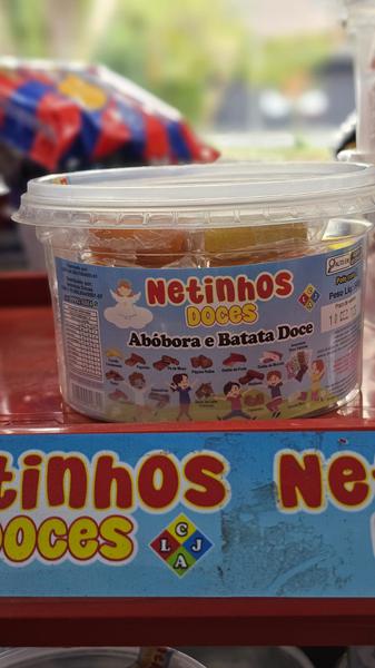 DOCE NETINHOS ABOBORA E BATATA DOCE POTE C/10 500G