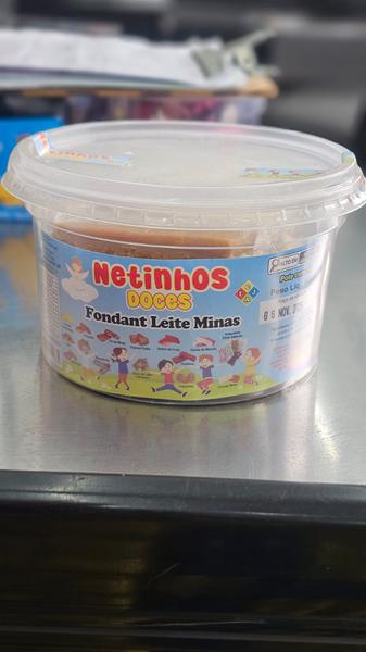 DOCE NETINHOS FONDANT LEITE MINAS POTE C/10 500G