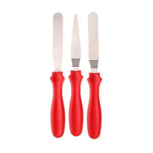 ESPATULA PETISCO FACE CREME VERMELHO C/3