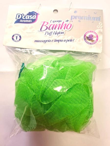 ESPONJA DE BANHO PUFF NYLON DCASA AROMA 1UND