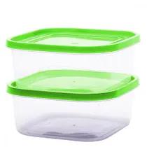 KIT POTE PLASTICO QUADRADO C/2