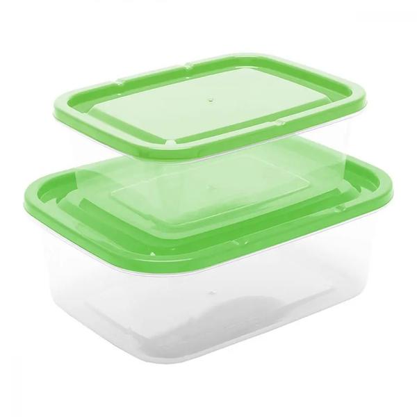 KIT POTE PLASTICO RETANGULAR C/2