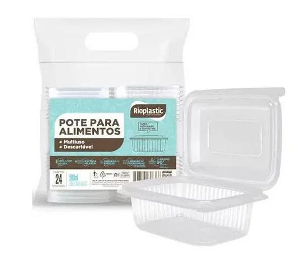 KIT POTE PP 500ML C/24UN  RIOPLASTIC