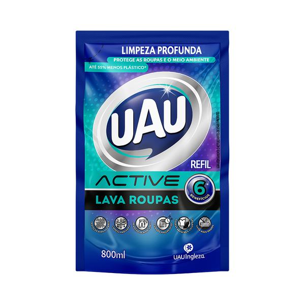 LAVA ROUPAS UAU ACTVE REFIL 800ML