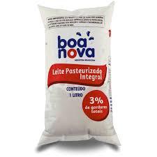 LEITE PASTEURIZADO INTEGRAL BOA NOVA  1L