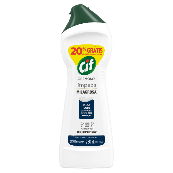 LIMPADOR CIF CREMOSO LIMP. MILAGROSA 20%GTS 250ML