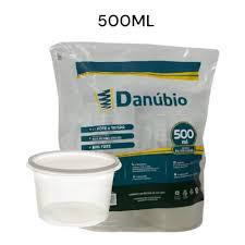 POTE COM TAMPA 500ML DANUBIO C/ 24