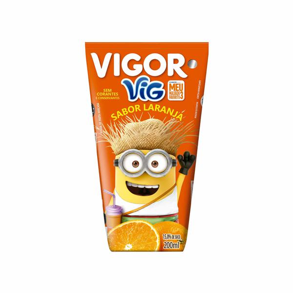 SUCO  MINIONS VIG VIGOR LARANJA 200ML GELADO