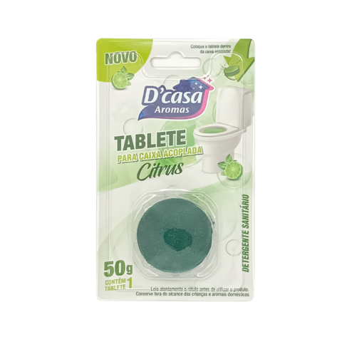 TABLETE DCASA P/ CAIXA ACOPLADA CITRUS 50G