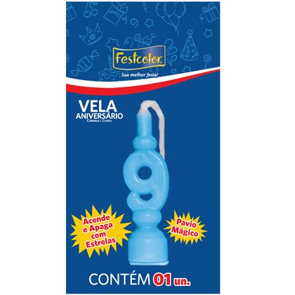 VELA ANIVERSARIO N9 FESTCOLOR