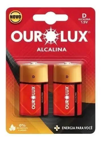 PILHA OUROLUX GRANDE D ALCALINA UNIDADE