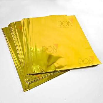SACO PRESENTE METALIZ. AMARELO UNIDADE
