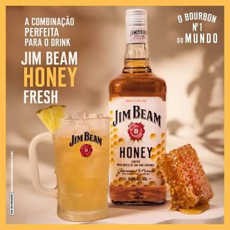 VODKA JIM BEAM HONEY 1L UNIDADE