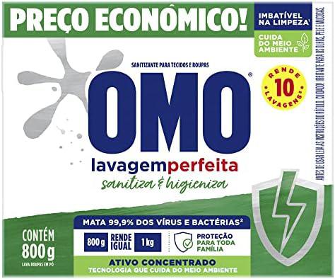 DETERGENTE EM PÓ SANITIZANTE OMO LAVANDA PERFEITA 800G