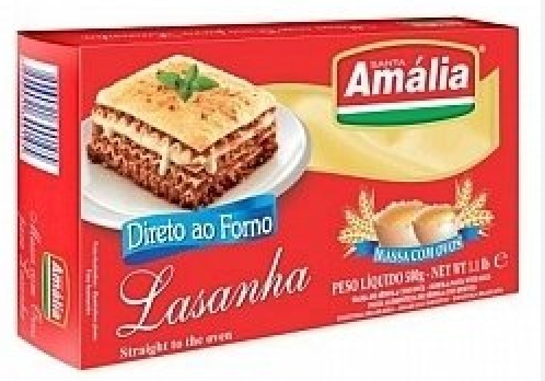 MASSA STA AMALIA OVOS 500G LASANHA DIR