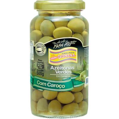 AZEITONA DONANA 500G C/ CAROÇO VD